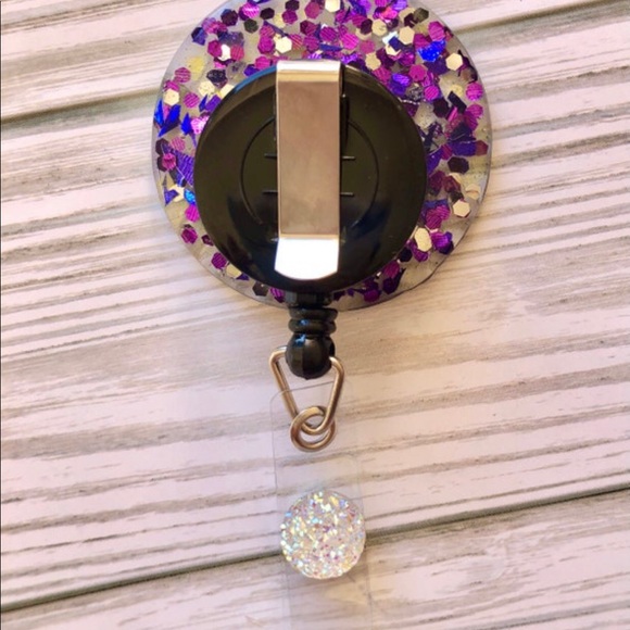 Crystal Amethyst Badge Reel - Picture 4 of 4